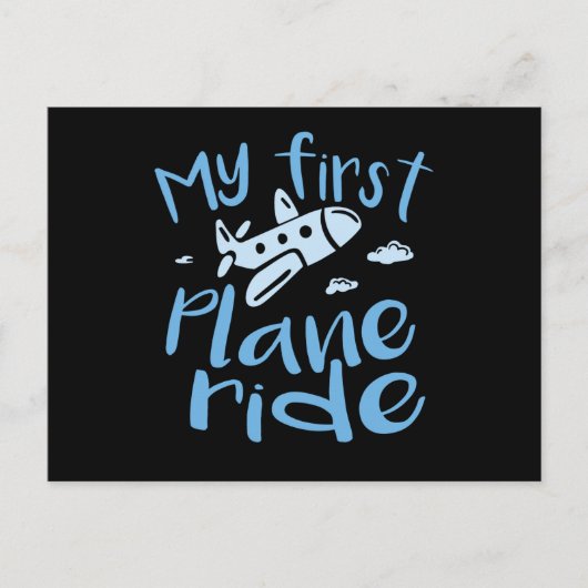 My First Plane Ride ポストカード (正面)
