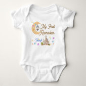 My First Ramadan Personalized Baby Jersey Bodysuit ベビーボディスーツ (正面)