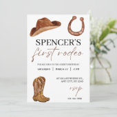 「My First Rodeo」水彩西暦1回目 招待状 (スタンド正面)