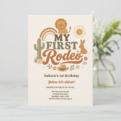 My First Rodeo Birthday Invitation 1st Birthday 招待状 (スタンド正面)