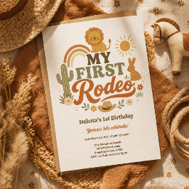 My First Rodeo Birthday Invitation 1st Birthday 招待状