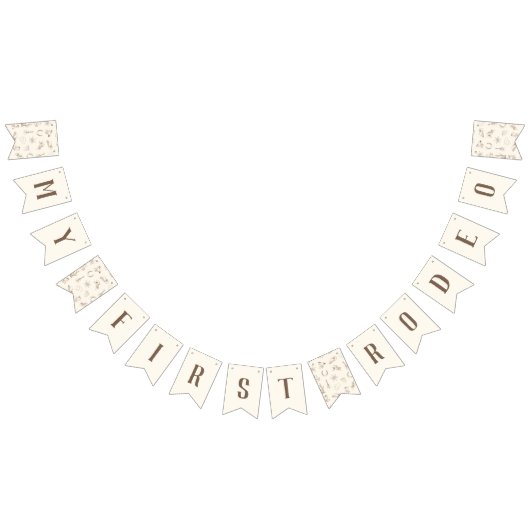 My First Rodeo Bunting Flag Banner Neutral バンティングフラッグ (全)