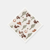 My First Rodeo Cowboy Wild west birthday party スタンダードカクテルナプキン (角)