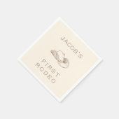 My First Rodeo Customizable Neural Party Napkin スタンダードカクテルナプキン (角)