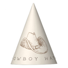 My First Rodeo Western Birthday Cowboy Party Hat パーティーハット