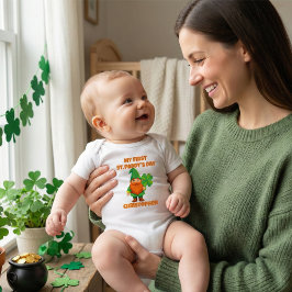 My First St. Patrick’s Day Leprechaun Gnome ベビーボディスーツ