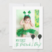 My First St. Patricks Day Holidayフォトカード カード (正面)