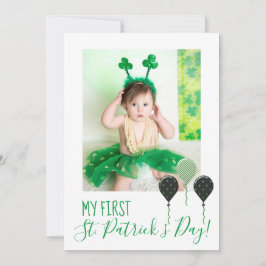 My First St. Patricks Day Holidayフォトカード カード