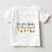 My first Thanksgiving, let's give thanks for clean ベビーTシャツ (裏面)
