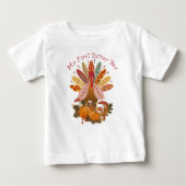 My first Thanksgiving Turkey Day! ベビーTシャツ (正面)