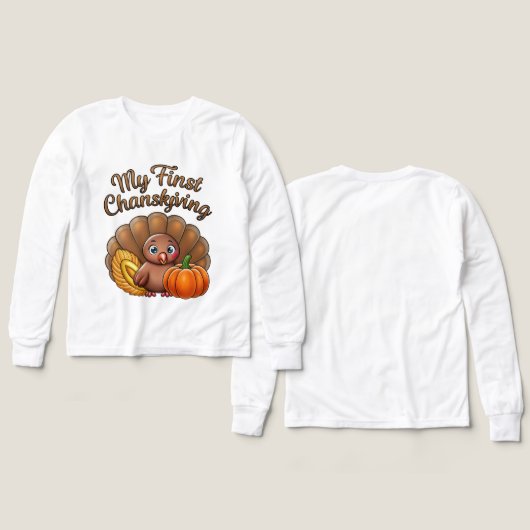  My First Thanksgiving Turkey Tee (デザイン 正面＆背面)