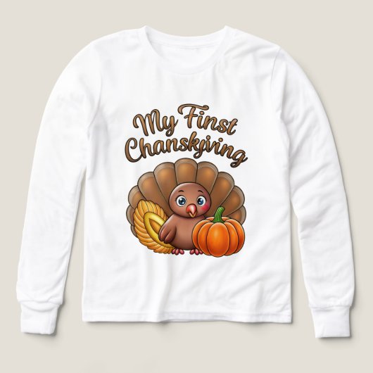 My First Thanksgiving Turkey Tee (デザイン正面)