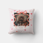 My First Valentine Personalized Pet Photo Pillow クッション (正面)