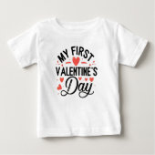 My first Valentine's Day ベビーTシャツ (正面)
