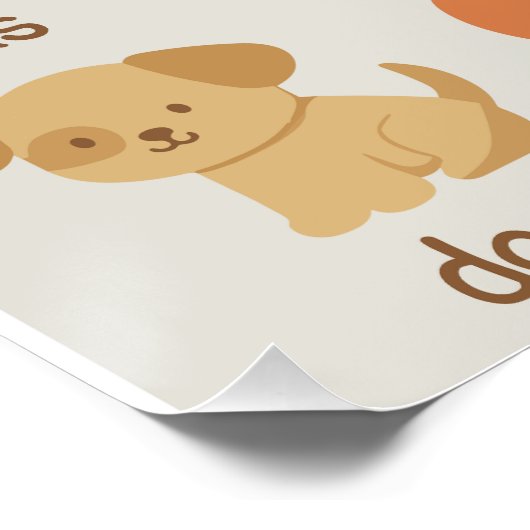  My First Words – Cute and Educational  ポスター (コーナー)