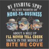 MY FISHING SPOT シール (正面)