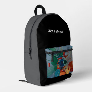 My fitness プリントバックパック