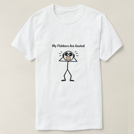 My Flabbers Are Gasted (1) Male Tシャツ (デザイン正面)