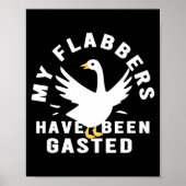 My Flabbers Have Been Gasted Distressed Retro Funn ポスター (正面)