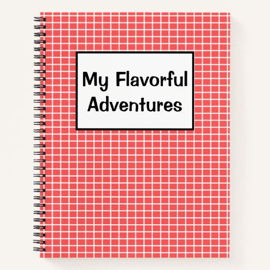 My Flavorful Adventures レシピ ノートブック (正面)