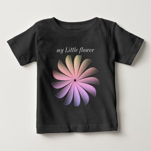 my flower Baby t shirt ベビーTシャツ (正面)