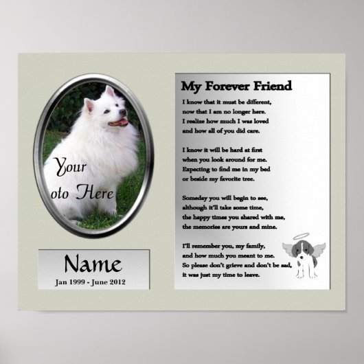 My Forever Friend Pet Memorial - Dog ポスター (正面)