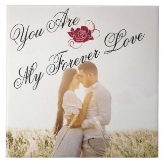『My Forever Love』赤いバラの脚本撮エレガント影 タイル