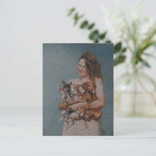 My Four Rescues Art Post Card ポストカード (スタンド正面)