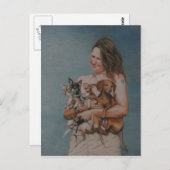 My Four Rescues Art Post Card ポストカード (正面/裏面)