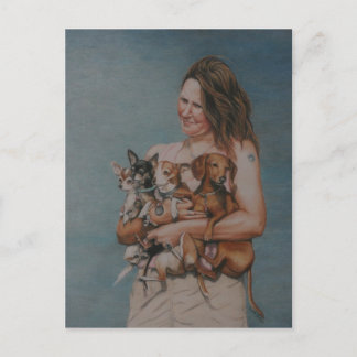 My Four Rescues Art Post Card ポストカード