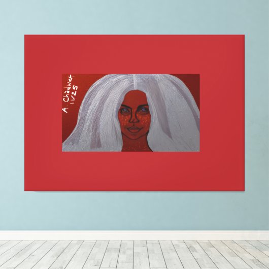 My Freckles Are My Positivity Symbol キャンバスプリント (インサイチュ (ウッドフロア))