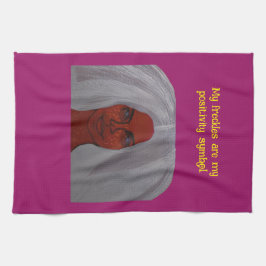 My Freckles Are My Positivity Symbol Kitchen Towel キッチンタオル