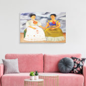 My Frida Series : Two Fridas キャンバスプリント (インサイチュ (リビング))