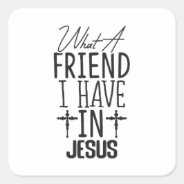My Friend is Jesus スクエアシール