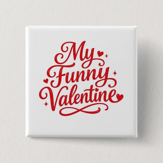 My Funny Valentine 缶バッジ (正面)