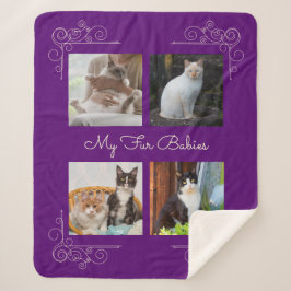 My Furベビーカスタム写真 シェルパブランケット