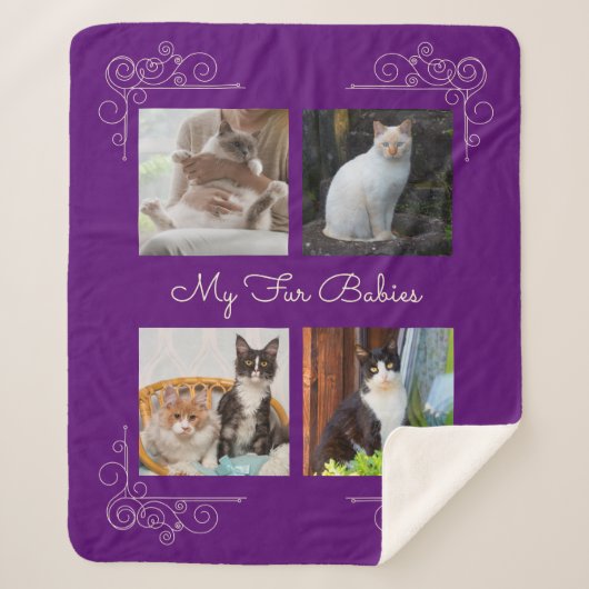 My Furベビーカスタム写真 シェルパブランケット (正面)