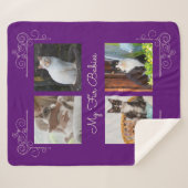 My Furベビーカスタム写真 シェルパブランケット (正面(横))