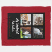 My Furベビーカスタム写真 フリースブランケット (正面(横))