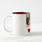 My Furry Friend Custom Dog Photo Mug with Name ツートーンマグカップ (左)