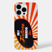 My Future Needs You - Bright Orange Edition  iPhoneケース (裏面)