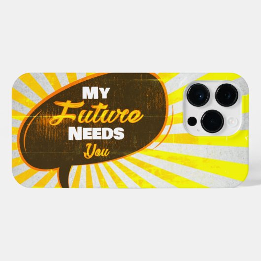 My Future Needs You - Funky Edition  iPhoneケース (裏面横)