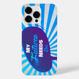 My Future Needs You - Retro Bright Blue Edition  iPhone 14 Pro Maxケース