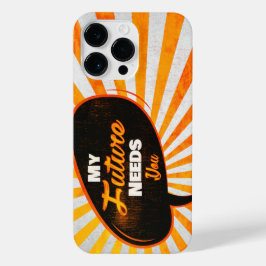My Future Needs You - Retro Orange Edition  iPhone 14 Pro Maxケース