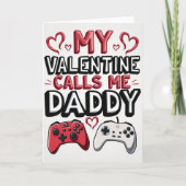 My Gamer Daddy Valentine Card カード (正面)