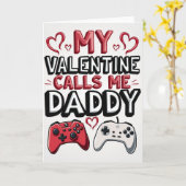 My Gamer Daddy Valentine Card カード (黄色い花)