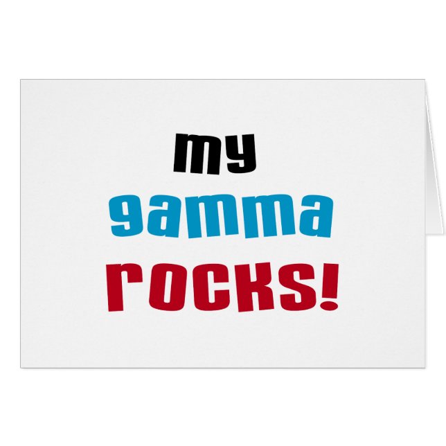 My Gamma Rocks Tシャツとギフト (正面横)