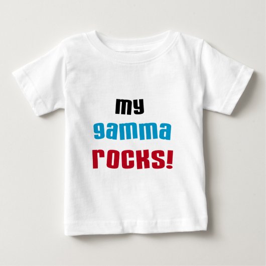 My Gamma Rocks Tシャツとギフト ベビーTシャツ (正面)