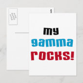 My Gamma Rocks Tシャツとギフト ポストカード (正面/裏面)