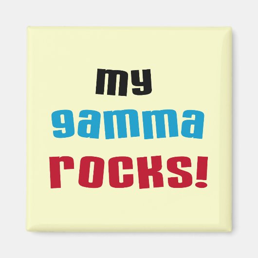 My Gamma Rocks Tシャツとギフト マグネット (正面)